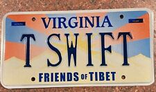 Exp Virginia Personalized Vanity License Plate Va T SWIFT Tag Trucking Man Cave picture