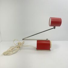 Vintage THE CRICKET High Intensity Folding Desk Table Lamp MCM Style Red 6E41 picture