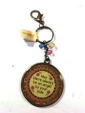 Natural Life May There Always Be Angels Keychain Purse Clip picture