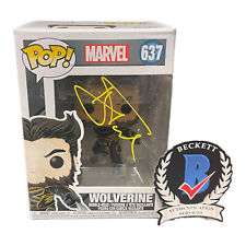 Hugh Jackman Signed Autograph Logan Funko Pop 637 Beckett BAS Wolverine Marvel picture