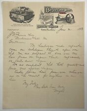 1898 Bay State Iron Works Letterhead Erie, PA picture