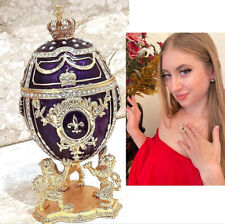 Amethyst Imperial  Fabergé  Faberge Egg Christmas GOLD Wreath jewelry New Year picture