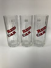 Red Oak Oak Pint Glass Set Of 3 picture