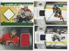 2015-16 UD Black Rookie Coverage Relics #RCOVEP Emile Poirier Calgary Flames picture