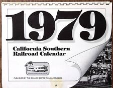 1979 CALIFORNIA SOUTHERN RAILROAD CALENDAR ORANGE EMPIRE MUSEUM 13 VIEWS B512 picture