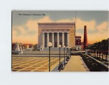Postcard War Memorial Baltimore Maryland USA picture