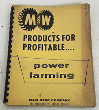 Vintage 1963 M&W Gear Products for Profitable Power Farming Brochure Catalog picture