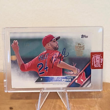 1/1 2019 Topps Archives David Price Signature Series Autograph BuyBack 2016 Auto picture