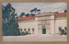 Entrance San Diego California Fine Arts Gallery Whiteborder Vintage Postcard picture