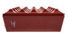 HF Barcelona Square Grid Cigar Ashtray Made From Rare Melamine Material, Red picture