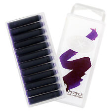 Thornton's Short Standard Fountain Pen Ink Cartridges, Purple Ink, Pack of 12 picture
