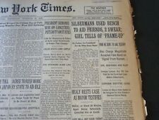 1930 NOVEMBER 26 NEW YORK TIMES - SILBERMAN USED BENCH TO AID FRIENDS - NT 6337 picture