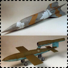 1:24 WW2 Germany Vergeltungswaffe V1 V2 Missile DIY Handcraft PAPER MODEL KIT picture