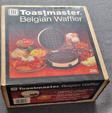 VTG Toaster Round Belgian Waffle Maker With Box,Never Opened But Shelf Wear #250 picture