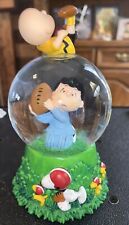 Peanuts Charlie Brown Kicking Football Snow Globe  picture