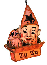 (Wonderful Life)   ZUZU - GINGER SNAPS BOX - CLOWN * Glitter CHRISTMAS ORNAMENT picture
