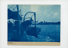 Maritime Life Scene Seasick Provenance Paul Gers Personal Album, Vinta picture
