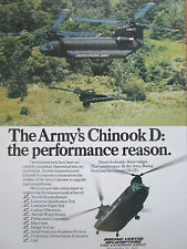 3/1980 PUB BOEING CHINOOK CH-47D US ARMY HELICOPTER ORIGINAL AD picture