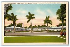 1951 Dumas Motor Court & Restaurant Cottage Bradenton Florida Vintage Postcard picture