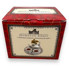 Kurt Adler Downton Abbey Teapot Set Silver White Christmas Ornament DA2143 New picture