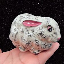 Vintage Hobbyists Bunny Rabbit Figurine Hand Painted 1974 2.5”T 4”W picture
