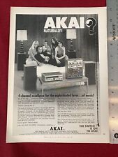 AKAI America, LTD. Los Angeles CA 4-channel Tape Deck 1972 Print Ad picture