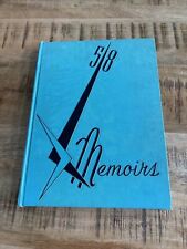 1958 Memoirs South Charleston WV High School Yearbook VINTAGE Annual picture