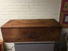 ANTIQUE VTG XL SHIPPING GRATE BOX TRUNK MONTGOMERY WARDS 43 X 19 X 13” TALL RARE picture