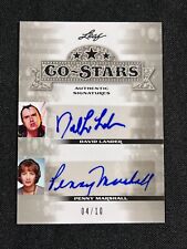 2013 Leaf Co-Stars David Lander & Penny Marshall CS-09 #RD 4/10 Auto Card AA picture