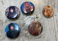 NOS Vintage Motley Crue Button Pinback 5 Pack Variety Pack 1.5” picture