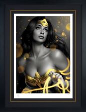Sideshow Art Prints: The Wonder Woman: Black & Gold Fine Art Print Warren Louw picture