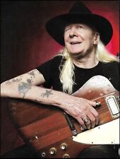 Johnny Winter with his 1963 Gibson Firebird V guitar 8 x 11 pin-up photo print picture