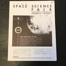 NASA 1962 Space Science Fair (Cleveland) bulletin with floor plan. VGC picture