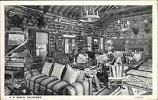 F.P. FP Ranch Oklahoma Cabin Interior c1920s Postcard picture