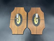 Pair Of VTG MCM Candle Wall Sconces picture