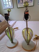 Beautiful Hand Blown Glass Lamps, Set Of 2 picture