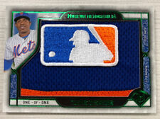 Yoenis Cespedes 2017 Topps Museum Jumbo Game-Used MLB Logo Shield Patch 1/1 Mets picture