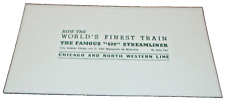 1940's C&NW CHICAGO & NORTH WESTERN 400's STREAMLINERS UNUSED INK BLOTTER picture