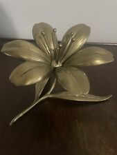 Vtg Lily Lotus Flower Petal Ashtray Set MCM 60s 70s *as-is* picture