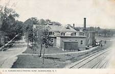 1907 Postcard C.H. Slingerlands Printing Plant NY Photo Litho Rare Factory  picture