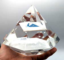 VTG Wheelabrator-Frye XL Paperweight Commemorative Acrylic Jewel Diamond 1982 picture