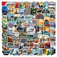 National Park Stickers 100 Pcs Adventure Nature Outdoors National Parks US picture