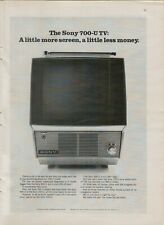 1968 Sony 700-U TV Which Size is Right for You Portable Photo VINTAGE PRINT AD picture