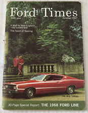 Ford Times October 1967 Special Report: The 1968 Ford Line Vtg Magazine Ads picture