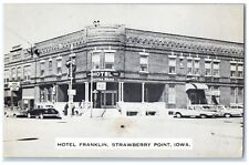 c1940's Hotel Franklin Exterior Roadside Strawberry Point Iowa Unposted Postcard picture