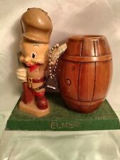 Elmer Fudd cast iron bank key and plug good condition a bit scratched antique picture