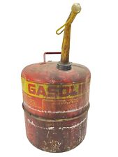 Vintage Sears Craftsman 5 1/4 Gallon Pre Ban Vented Galvanized Metal Gas Can picture