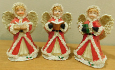 Vintage 2000 TMD Angel Carolers Lot Red Santa Coats 3 Pieces picture