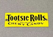 VINTAGE TOOTSIE ROLL CANDY PORCELAIN SIGN CAR GAS AUTO OIL picture