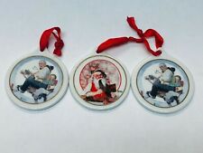 JCPenney Norman Rockwell Collector Series Ornaments 1998 & 1997 Christmas VTG picture